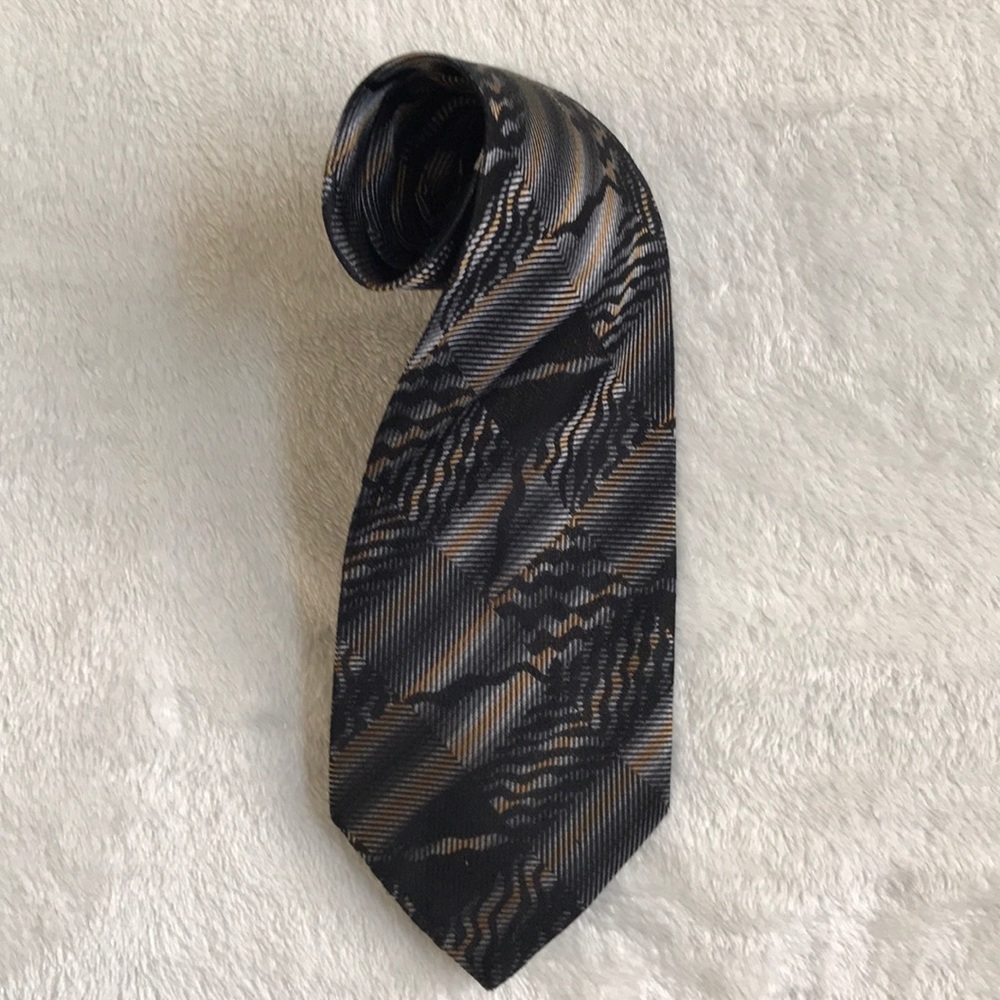 Bacharach Blue and Black Tie